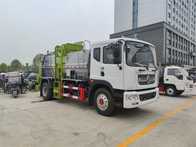 餐廚垃圾車(chē)，收集運(yùn)輸剩飯剩菜泔水垃圾我擔(dān)當(dāng)，干濕分離我本領(lǐng)大